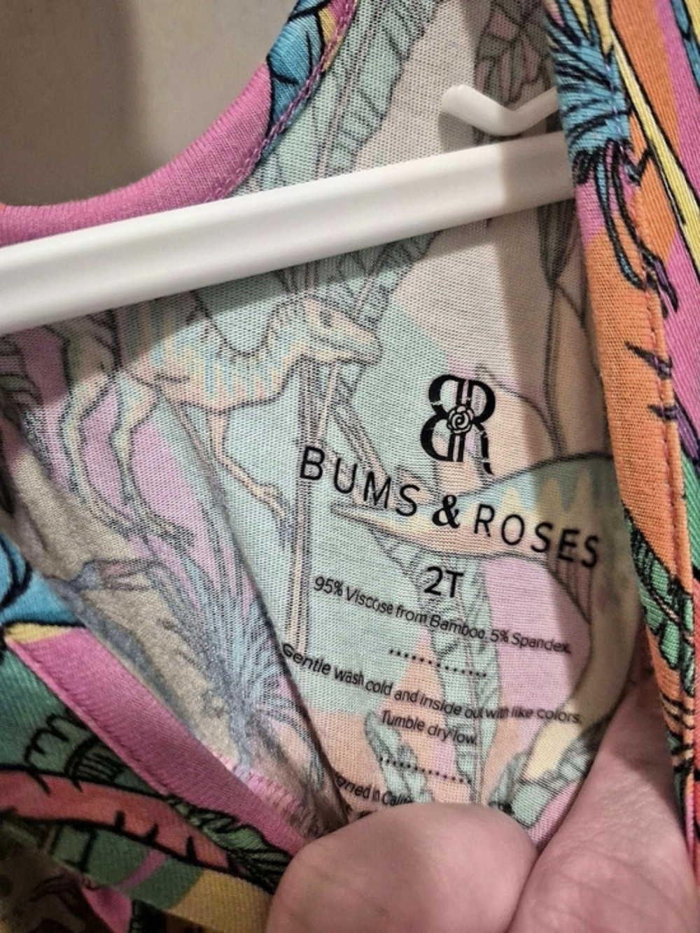 Dinosaur Dress Bums & Roses 2T - Picture 5 of 5